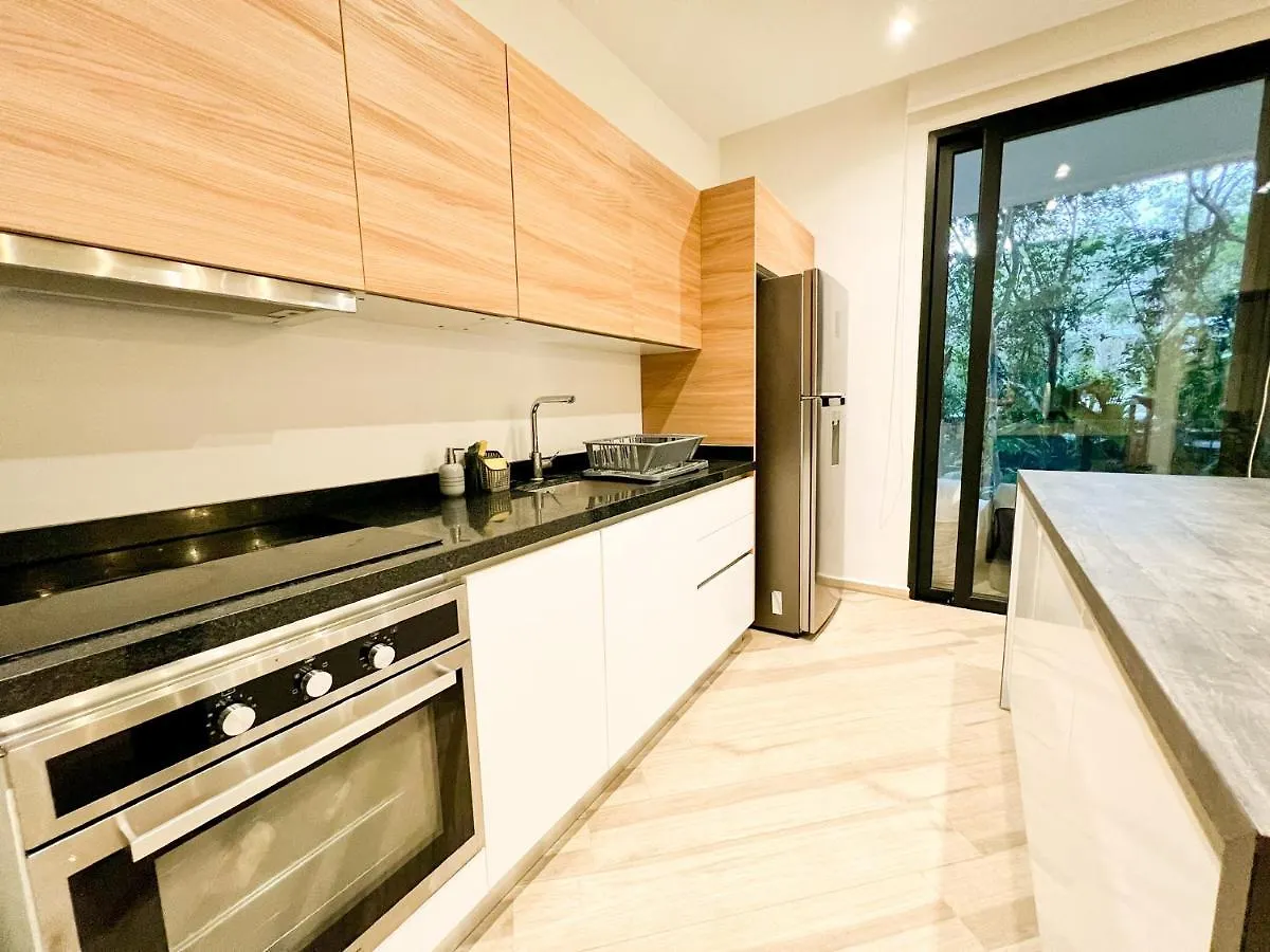 아파트 El Refugio Verde En La Veleta Espacioso Y Acogedor Con Top Amenities 2 Dormitorios 툴룸 멕시코